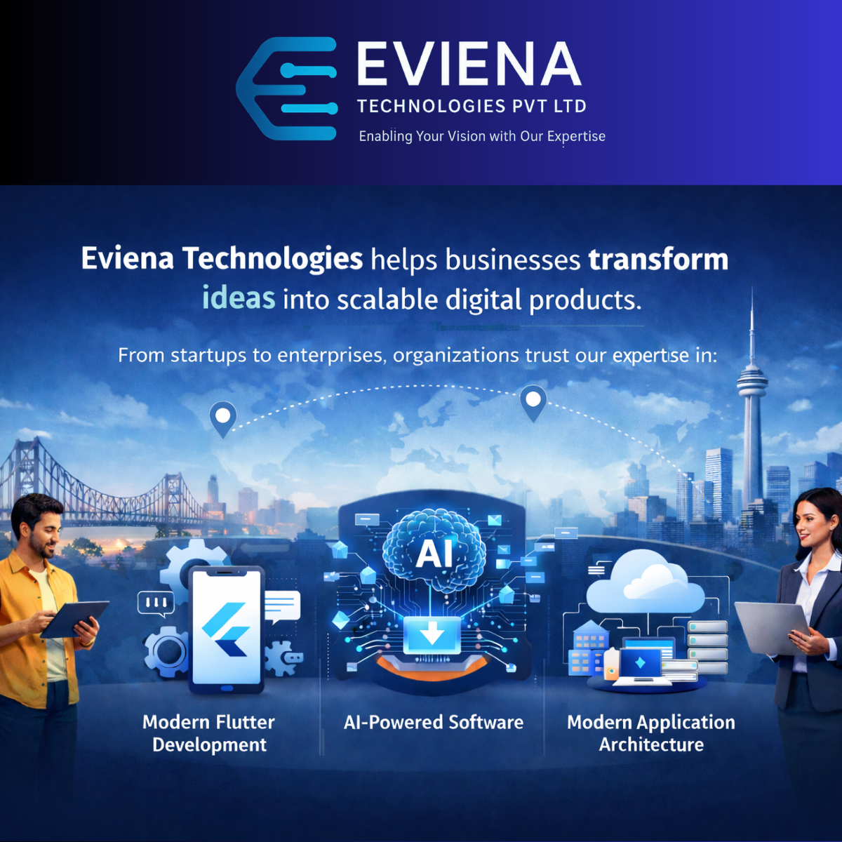 Transforming Ideas into Scalable Digital Products with Eviena Technologies Pvt Ltd